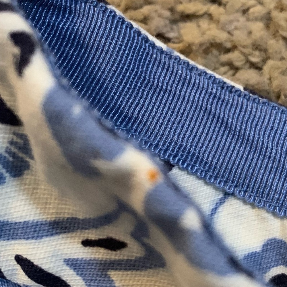 LOFT Pleated Blue White Skirt 0 - Picture 5 of 5